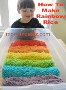 make rainbow rice