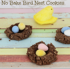 easter no bake nests cookies